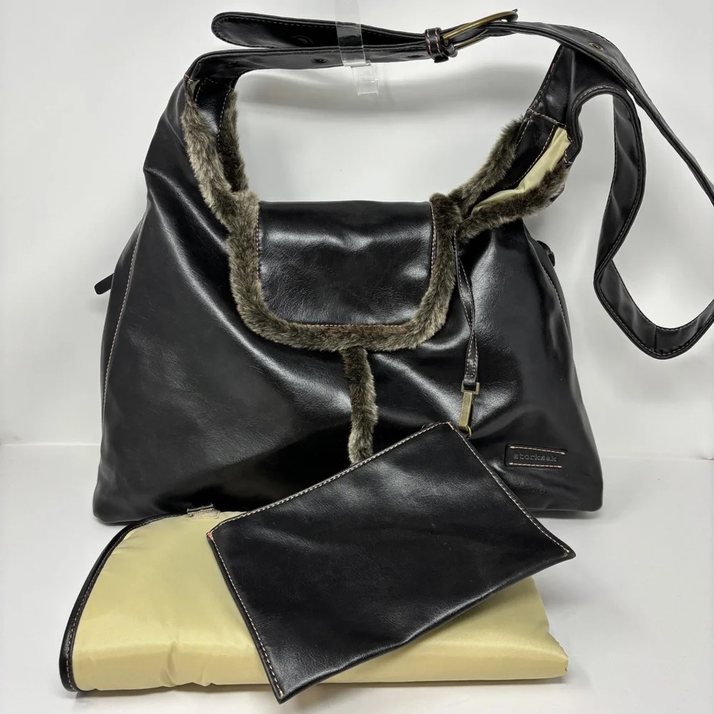 STORKSAK Slouchy Hobo Diaper Bag